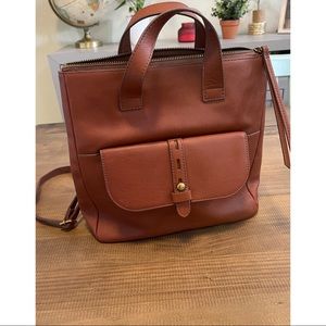 FOSSIL Brown Leather Back Pack